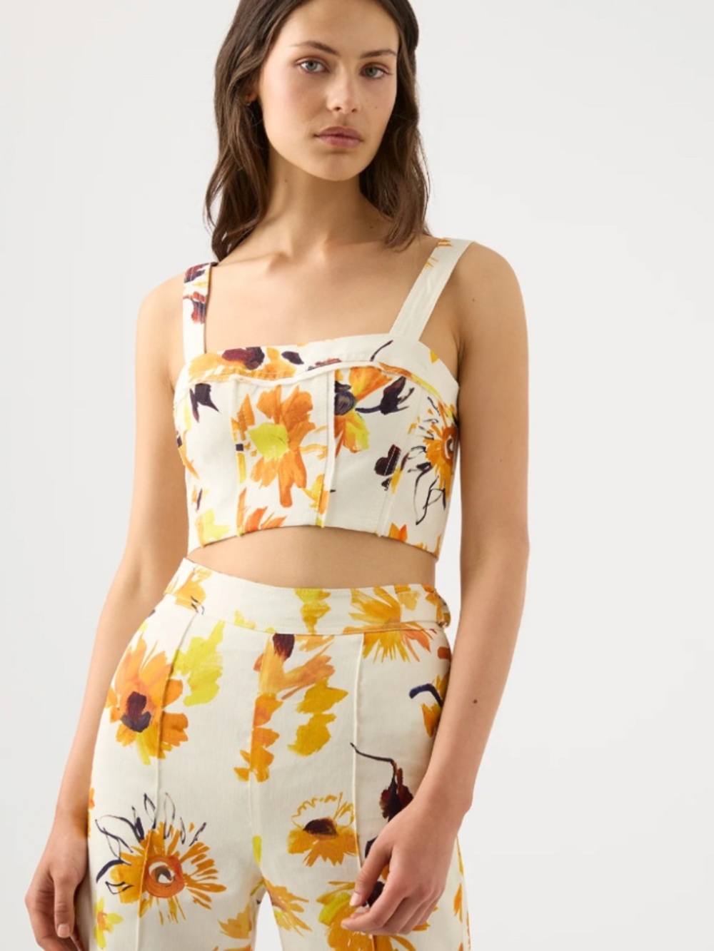 NWT Aje Floral Crop Top Sz 2 $197